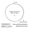 Wholesale Women's Casual Geometric Stainless Steel Necklace With 18K Real Gold Pvd Furnace Vacuum Plating