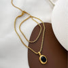 Wholesale Women's Casual Geometric Stainless Steel Polished Plating Pendant Necklace With Twist Chain