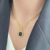 Wholesale Women's Casual Geometric Stainless Steel Polished Plating Pendant Necklace With Twist Chain