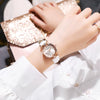 Wholesale Women's Casual Green Belt Quartz Watch With Alloy Case And Pu Strap In Round Shape
