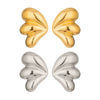 Wholesale Women's Casual Insect Pattern Stainless Steel Vacuum Real Gold Plated Earrings