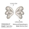 Wholesale Women's Casual Insect Pattern Stainless Steel Vacuum Real Gold Plated Earrings