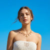 Wholesale Women's Casual Minimalist Electroplated Alloy Starfish Shell Dolphin Animal Pendant Necklace With Regular Chain