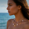 Wholesale Women's Casual Minimalist Geometric Alloy Electroplated Necklace With Starfish And Shell Design
