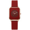Wholesale Women's Casual Square Fashion Quartz Watches With Alloy Case Silicone Band And Stainless Steel Buckle