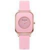 Wholesale Women's Casual Square Fashion Quartz Watches With Alloy Case Silicone Band And Stainless Steel Buckle