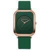 Wholesale Women's Casual Square Fashion Quartz Watches With Alloy Case Silicone Band And Stainless Steel Buckle