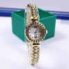 Wholesale Women's Casual Square Metal Alloy Stainless Steel Bracelet Watch With Diamond Inlay
