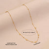 Wholesale Women's Casual Stainless Steel Electroplated Heart Shape O Word Chain Clavicle Chain Jewelry