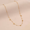 Wholesale Women's Casual Stainless Steel Electroplated Heart Shape O Word Chain Clavicle Chain Jewelry