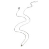 Wholesale Women's Casual Stainless Steel Heart Shape Polished Plating Pendant Necklace With Cross Chain