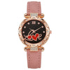 Wholesale Women's Casual Student Quartz Belt Watch Plastic Case Imitation Leather Strap Stainless Steel Buckle Round Dial