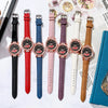 Wholesale Women's Casual Student Quartz Belt Watch Plastic Case Imitation Leather Strap Stainless Steel Buckle Round Dial