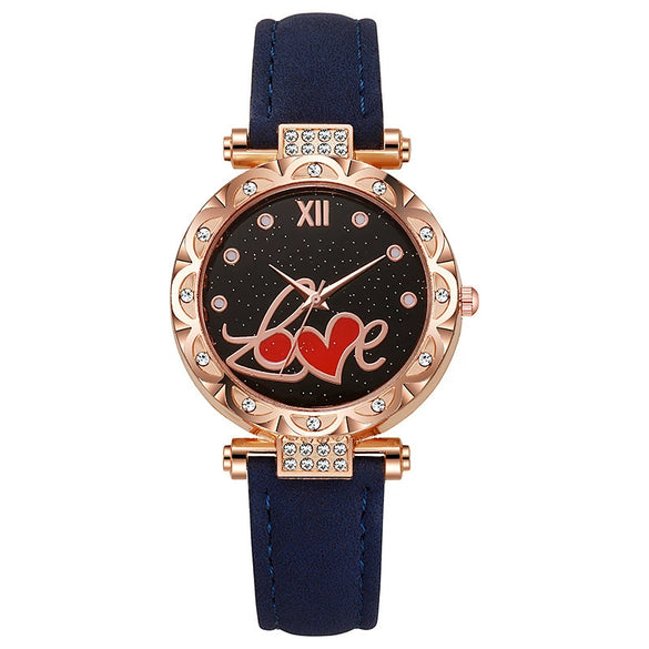 Wholesale Women's Casual Student Quartz Belt Watch Plastic Case Imitation Leather Strap Stainless Steel Buckle Round Dial