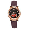 Wholesale Women's Casual Student Quartz Belt Watch Plastic Case Imitation Leather Strap Stainless Steel Buckle Round Dial