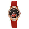 Wholesale Women's Casual Student Quartz Belt Watch Plastic Case Imitation Leather Strap Stainless Steel Buckle Round Dial