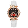 Wholesale Women's Casual Student Quartz Belt Watch Plastic Case Imitation Leather Strap Stainless Steel Buckle Round Dial