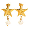 Wholesale Women's Casual Style Electroplated Titanium Steel Earrings With Flower Animal Zodiac Patterns