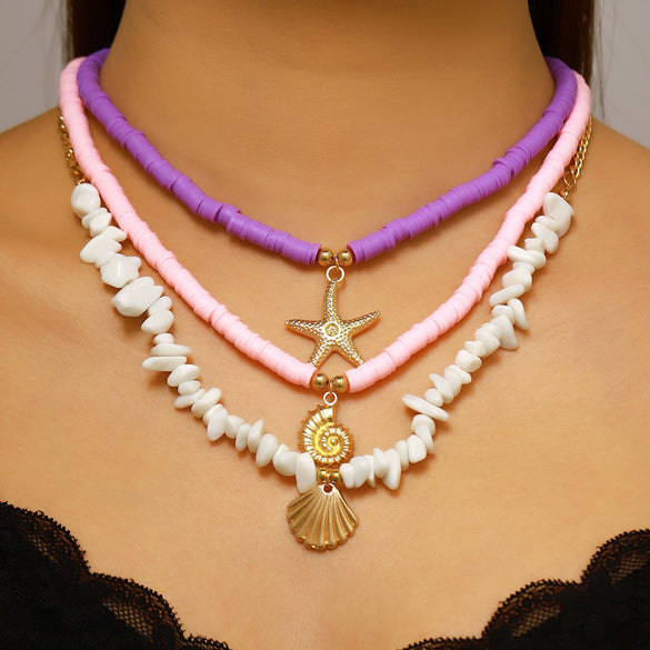 Wholesale Women's Casual Style Multilayered Animal And Zodiac Pattern Alloy And Zinc Alloy Necklace With Electroplating