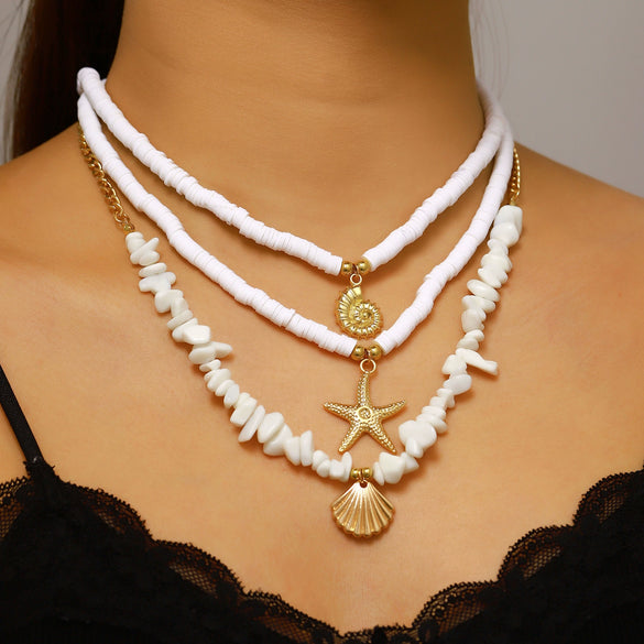 Wholesale Women's Casual Style Multilayered Animal And Zodiac Pattern Alloy And Zinc Alloy Necklace With Electroplating