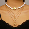 Wholesale Women's Casual Style Multilayered Animal And Zodiac Pattern Alloy And Zinc Alloy Necklace With Electroplating