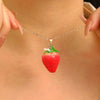 Wholesale Women's Ceramic Fruit Shape Electroplated Earrings