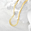 Wholesale Women's Choker Snake Bone Necklace Copper 18K Gold Plated Geometric Zircon Pendant