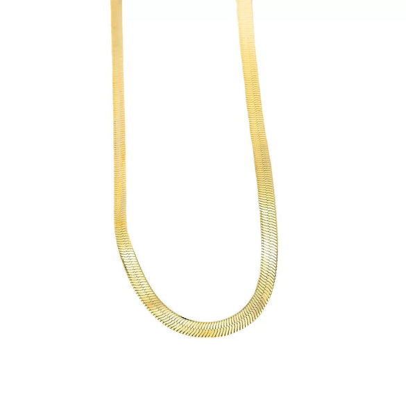 Wholesale Women's Choker Snake Bone Necklace Copper 18K Gold Plated Geometric Zircon Pendant