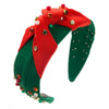Wholesale Women's Christmas Beaded Diamond Cloth Headband Hair Accessories
