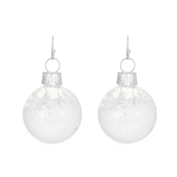 Wholesale Women's Christmas Jewelry Alloy Exaggerated Large Snowflake Earrings With Classic Colorful Bell Snowman Design Electroplated