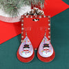 Wholesale Women's Christmas Jewelry Alloy Exaggerated Large Snowflake Earrings With Classic Colorful Bell Snowman Design Electroplated