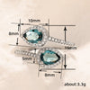 Wholesale Women's Classic Drop Shape Geometric Copper Ring Inlaid Zircon