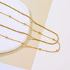 Wholesale Women's Clavicle Chain Necklace Copper Geometric Pattern Electroplated