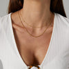 Wholesale Women's Clavicle Chain Necklace Copper Geometric Pattern Electroplated