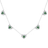 Wholesale Women's Clavicle Chain 925 Sterling Silver Love Zircon Geometric Heart Design