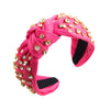 Wholesale Women's Cloth Baroque Style Diamond Knotted Widebrimmed Headband Hair Accessories