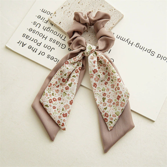 Wholesale Women's Cloth Geometric Floral Double Layer Bow Ribbon Hair Ring Hair Band