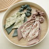 Wholesale Women's Cloth Geometric Floral Double Layer Bow Ribbon Hair Ring Hair Band