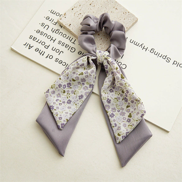 Wholesale Women's Cloth Geometric Floral Double Layer Bow Ribbon Hair Ring Hair Band