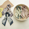 Wholesale Women's Cloth Geometric Floral Double Layer Bow Ribbon Hair Ring Hair Band
