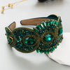 Wholesale Women's Cloth Headband French Retro Light Luxury Heavy Industry Style With Rhinestones