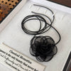Wholesale Women's Cloth Rose Flower Handmade Rope Chain Necklace