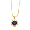 Wholesale Women's Cold Style Geometric Round Copper Zircon Necklace With Ball Chain And Electroplating Pattern Of Letters Numbers Text
