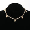 Wholesale Women's Cold Style Metal Multilayer Necklace With Cross Moon Star Pendant Alloy Material Twisted Chain Electroplating Process