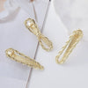 Wholesale Women's Cold Style Zinc Alloy Wave Shaped Duckbill Hairpin With Love Butterfly Design And Electroplating Treatment