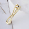 Wholesale Women's Cold Style Zinc Alloy Wave Shaped Duckbill Hairpin With Love Butterfly Design And Electroplating Treatment