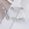 Wholesale Women's Cold Style Zinc Alloy Wave Shaped Duckbill Hairpin With Love Butterfly Design And Electroplating Treatment