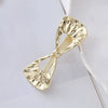 Wholesale Women's Cold Style Zinc Alloy Wave Shaped Duckbill Hairpin With Love Butterfly Design And Electroplating Treatment