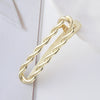 Wholesale Women's Cold Style Zinc Alloy Wave Shaped Duckbill Hairpin With Love Butterfly Design And Electroplating Treatment