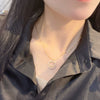Wholesale Women's Collarbone Chain S925 Silver Round Smiley Face Necklace Casual Geometric Style